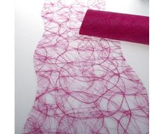 HKT Home Deco Sizoweb Chemin de table Coupe ondulée rose env. 25 cm Rouleau 25 m 64 W 019 de r
