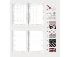 Rayher A5 mois/semaine übersichten Multicolore/motif 12 mois, système de calendrier pour My Planner, 96 feuilles 100 g/m²