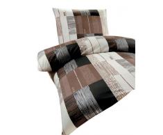 Janine Design 3944/08 Capri Parure de lit en Satin de Coton mako avec Housse de Couette 135 x 200 et 80 x 80 cm