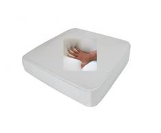 Oreiller en gel de mousse gel incontinence anti-escarres 40 x 40 x 10 cm pour personnes souffrant dincontinence pour fauteuil roulant/fauteuil de bureau ou fauteuil de bureau Coussin de soutien doux (RG 85 moyen)