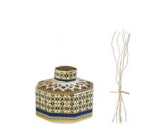 Easy Life 2065AMLB Diffuseur Parfum, Porcelaine, Multicouleur, 12 x 4 x 12 cm