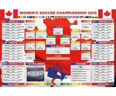 Empire Interactive Poster Motif Jeuxâ¯: Calendrier de la La Coupe du Monde de Football Femmes Bunt