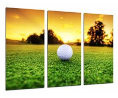 Tableau Moderne Photographique, Impression sur bois, Golf, Balle, Pelouse, Sports,, 97 x 62 cm, ref. 26682