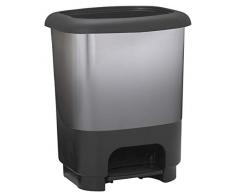 GREAT PLASTIC Poubelle en Plastique Noir Petit Format