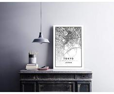 Bonamaison DÃ©coration Murale en Toile, Multicolore, 50 x 70 cm