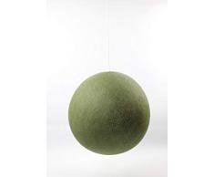 Cotton Ball Lights Lampe suspension 36Â cm, coton, kaki