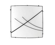 ONLI 1022/PLM Plafonnier, Verre, Blanc/Noir