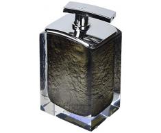 Gedy Antares Distributeur de Savon, résine, Gris, 6,2 x 8 x 15,5