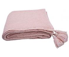 Tom Tailor T- Honeycomb Plaid, Cotton, Rose, 130x170 cm