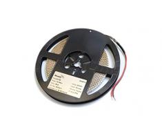 Teucer LST-5B Ruban LED Ã tension constante Bleu 5 m 19,2 W/m 24 V IP20 240 LED/m CRI90+ PCB 10 mm 3528 LED Chip