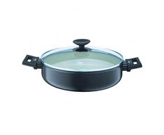 BERNDES 013267Â Specials Smart en Aluminium Casserole avec Couvercle en Verre 28Â cm, Aluminium, Beige, 37,5Â x 34,2Â x 11Â cm