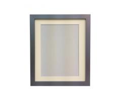 FRAMES BY POST Porte Photo 25 mm de Largeur H7 avec embase Ivoire 9 x 7-Pouces pour Photo de 7 x 5-Pouces, Argent