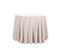 Martina Home Malte Jupe pour Bureau Table 75x90x1 cm Ecru et Lin