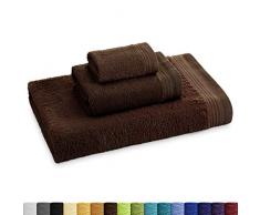 Eiffel Textile Sac de Drap Plat, Coton, Marron, 100Â x 150Â x 10Â cm, Lot de 3