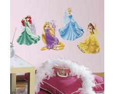 RoomMates Disney Princesses et châteaux Stickers muraux géants, Multicolore