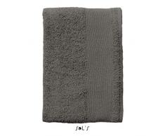 SOLâS Island 100 - Serviette de toilette - 100 cm - Ã©ponge - accessoire de bain - Gris FoncÃ©