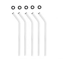 KOCH Paille en verre, incurvé, noir, Lot de 5