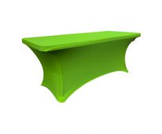 La Nappe en Spandex pour Un Rouleau Table rectangulaire, Citron Vert, 226 x 63 x 0.6 cm