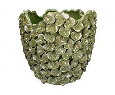 J. Kersten BV Pot de Fleurs en céramique Fine Vert 32 x 32 x 28,5 cm