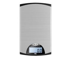 ADE KE850 Kylie Balance de cuisine numérique Plastique Argent/Noir 20 x 23 x 2 cm