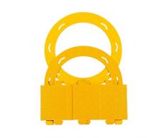 MarpaJansen 548.740-15 Lot de 5 rondelles en carton ondulé pour lanterne Jaune à 22 cm Profondeur 10 cm Diamètre 16 cm