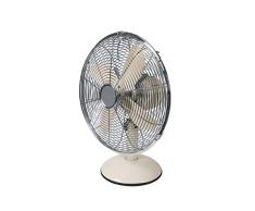 Ventilateur ivoire 30 de table en mÃ©tal