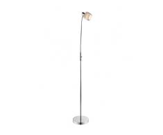 interfan Lampadaire E14, argent, 23Â x 23Â x 147.5Â cm