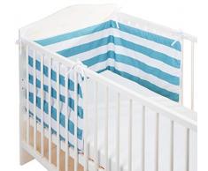 Rubio Hogar Blonde Maison Tour de lit Marin, Coton, Bleu, 1Â Place, 60Â x 40Â x 3Â cm