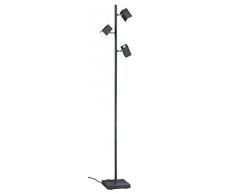 Trio Leuchten 427890332 Lampe sur pied, MÃ©tal, 4.7 W, Noir Mat
