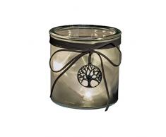 Festive Productions 10 cm à Piles éclairé Effet étoile Arbre Lanterne, Blanc Chaud