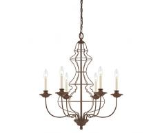 Quoizel QZ/LAILA6 Lustre avec 6 Ampoules Bronze 63,5 x 63,5 x 76,2 cm