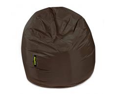 Pushbag Pouf, Polyester, Marron, 70 x 70 cm