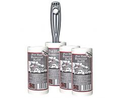 Lot de 1Â Pet Hair Remover Rouleau collant Brosse avec 3Â recharges avec 30Â metres de long Rouleau de papier collant avec surface adhÃ©sive qui peut Ãªtre dÃ©chirÃ© Off & jeter une fois utilisÃ©. ConÃ§u pour