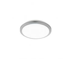 Eglo Plafonnier LED Competa-ST, 1 plafonnier, matériau : acier et plastique, couleur : argenté, blanc, intensité variable, tons blancs réglables Plafonnier à 34,5 cm Blanc