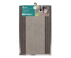 JVL Paillasson Miracle à Rayures Gris/Charbon, Charcoal/Grey Stripes, 60 x 90 cm