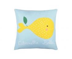 LOVELY CASA NEMA Coussin 40X40 CM, Polyester, Jaune