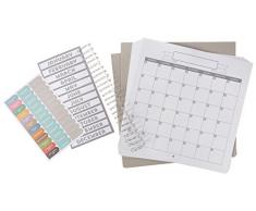 Nous R Memory Keepers Papier Cinch Calendrier Kit de 31,7Â cm x 13.25-inch, Housses, Pages et Fil
