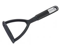 Fackelmann Presse-purÃ©e en plastique antidÃ©rapant pour fruits et lÃ©gumes avec poignÃ©e douce pour poÃªles et casseroles ArgentÃ© 26 cm