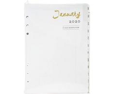 WEBSTERS PAGES Calendrier 2020 A5 Taille unique