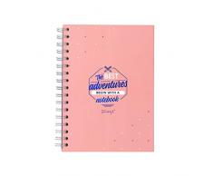 Mr Wonderful WOA09813EN Cahier A5 - The Best Adventures Begin with a Notebook, Multicolore, Unique