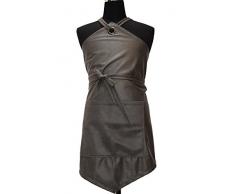 Comptoir du Linge NTBREGR Tablier en Pointe Tissu, Gris, 90 x 90 x 0,3 cm