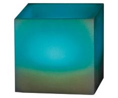 Digicandle Real Wax Bougie carrée digitale LED télécommandée Parfum vanille 12 couleurs