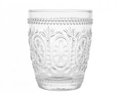 H&H Positano Gobelet, 280Â ML, Verre, Transparent, 8Â x 8Â x 10Â cm