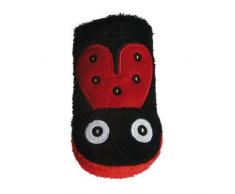 Gant de Toilette pour Enfants et bébés avec Motifs Animaux Rouge