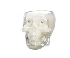 Essential Touch Candles Bougie en Cire de soja Parfum Lavande Photophore en Forme de tête de Mort-Blanche Neige