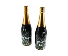 DOREX Tirelire Bouteille Cave, Porcelaine, Multicolore, Taille Unique