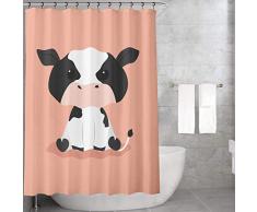 Bonamaison Rideau de Douche en Polyester Multicolore 155 x 220 cm