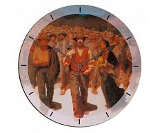 Artopweb EC35024 Pendule Murale, Bois, Multicolore, 60 x 0,5 x 60 cm