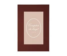 Comptoir du Linge D352430 Drap Plat Uni Coton Chocolat 300 x 240 cm