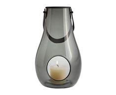 Holmegaard 4343536 Lanterne, Verre, Smoke, 29 cm